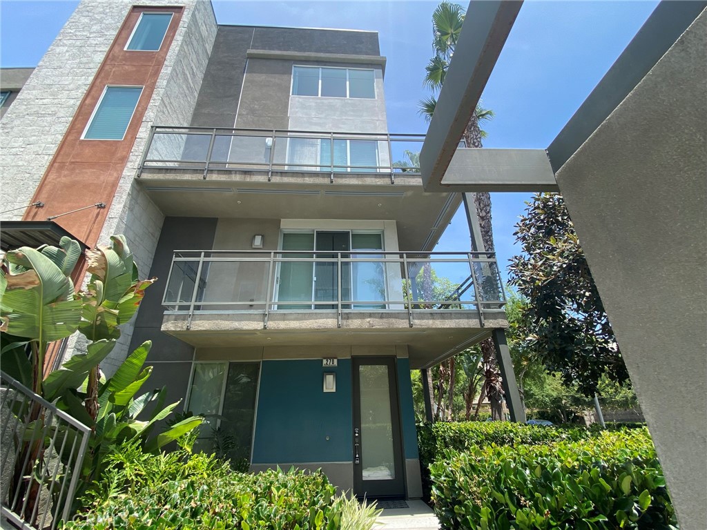 a front view of a house