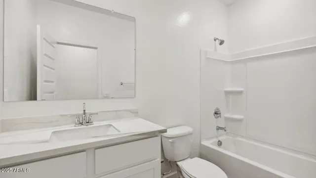 a bathroom with a sink double vanity granite toilet tub and shower