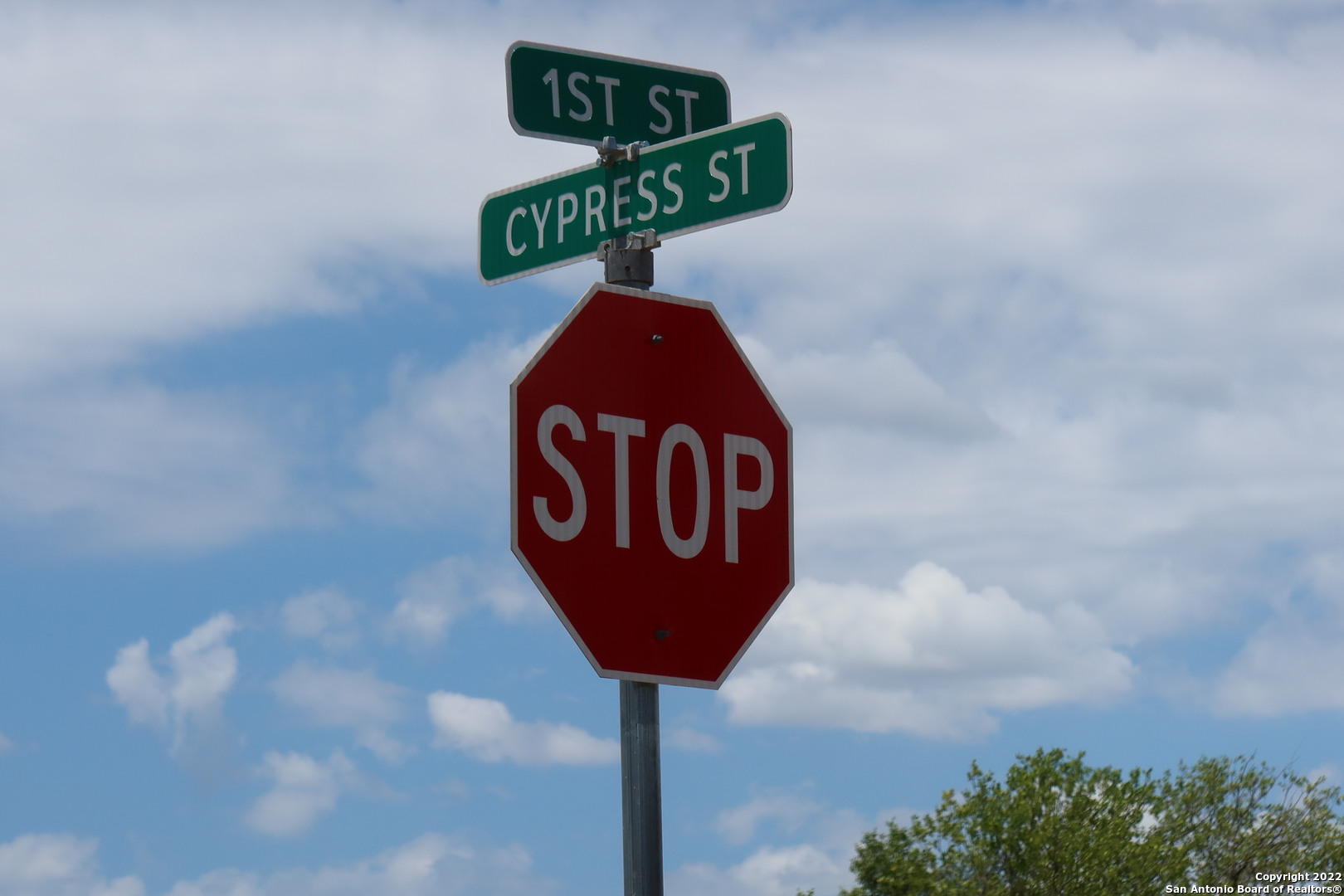 Tbd Cypress Bandera, TX 78003 - Photo 7 of 12 a close up of a street sign