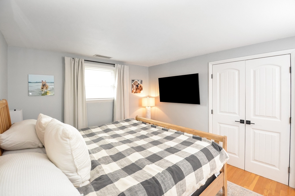 360 High Street Whitman, MA 02382 - Photo 17 of 33 a bedroom with a flat screen tv and a bed