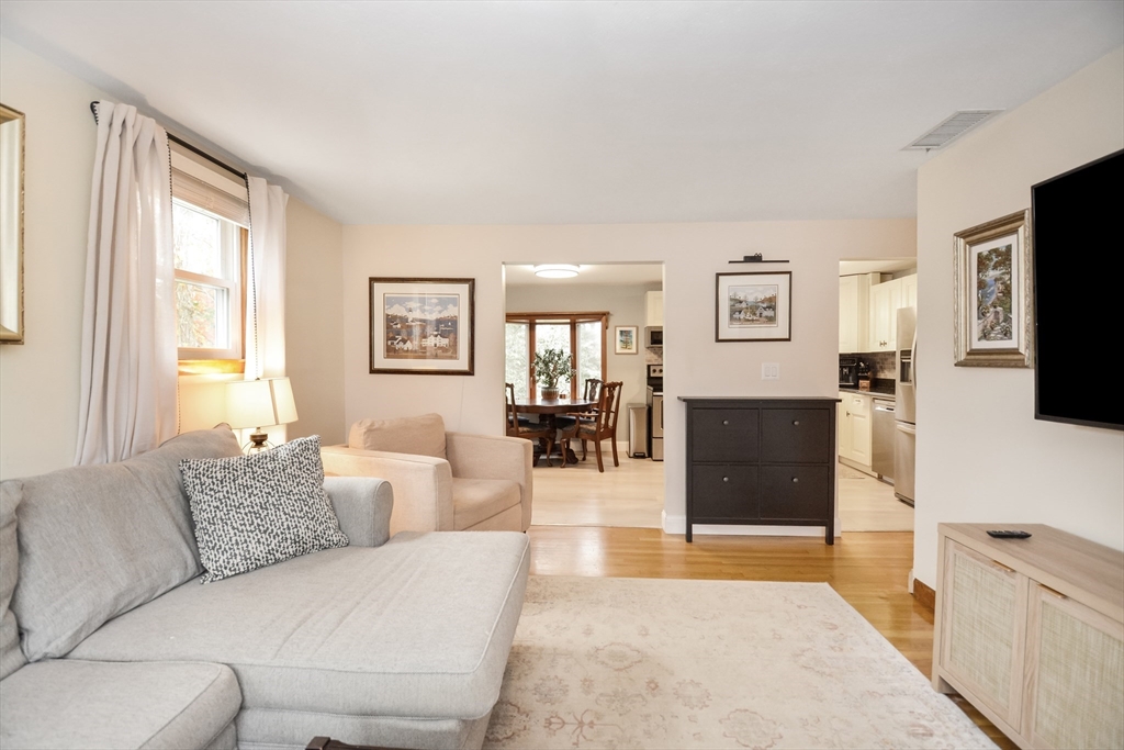 360 High Street Whitman, MA 02382 - Photo 21 of 33 a living room with furniture and a flat screen tv