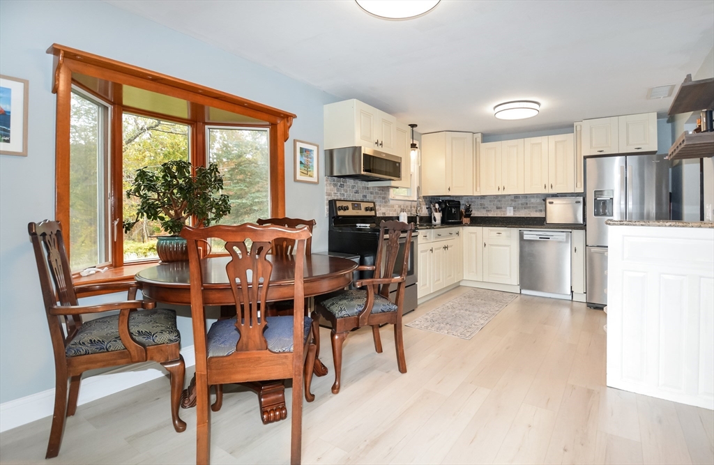 360 High Street Whitman, MA 02382 - Photo 4 of 33 a view of a dining room with furniture window and outside view