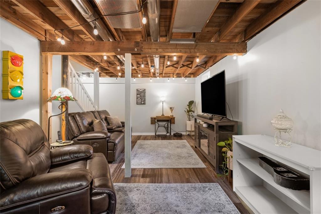 505 Center Grange Road Monaca, PA 15061 - Photo 30 of 43 a living room with furniture and a flat screen tv