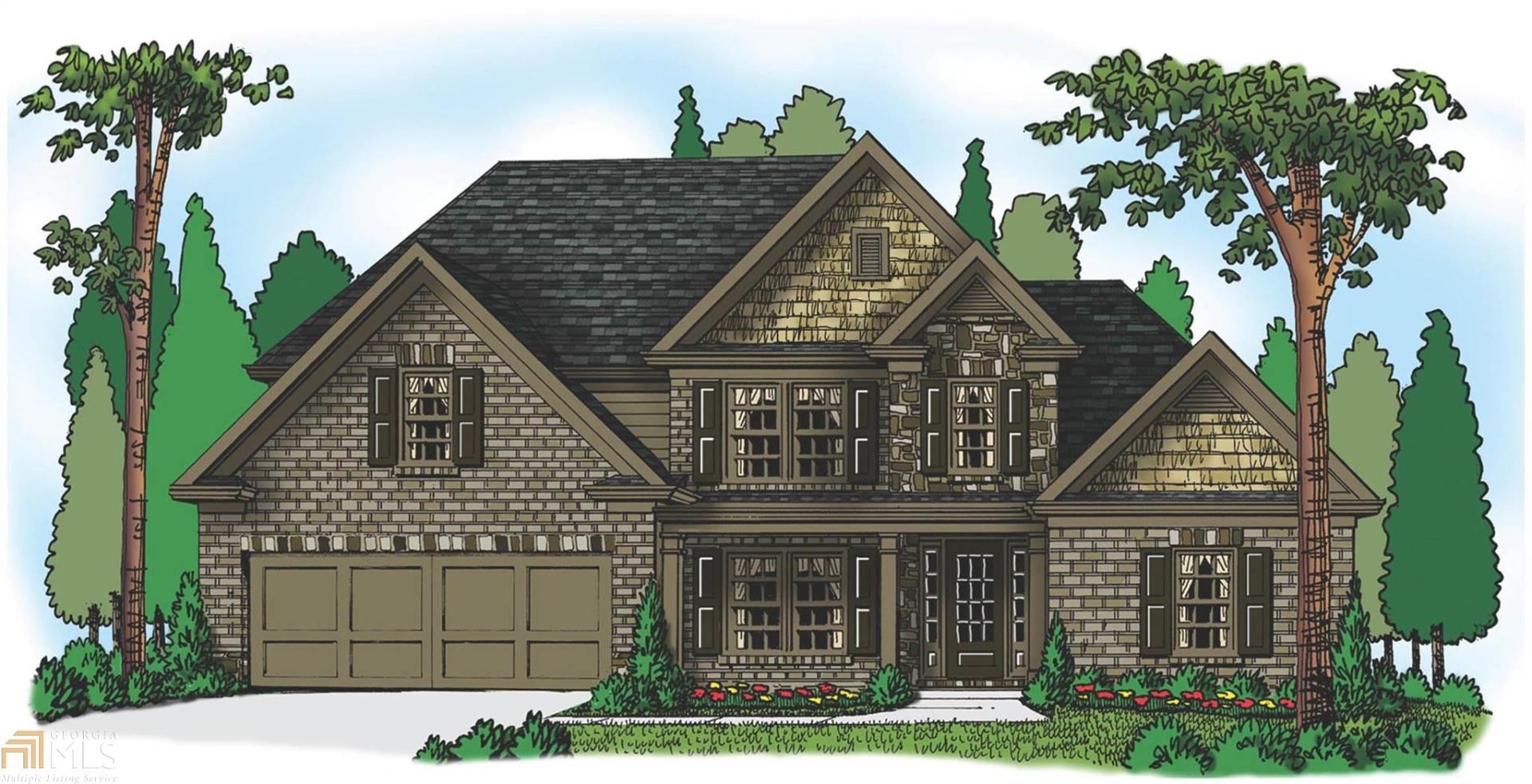 a front view of a house