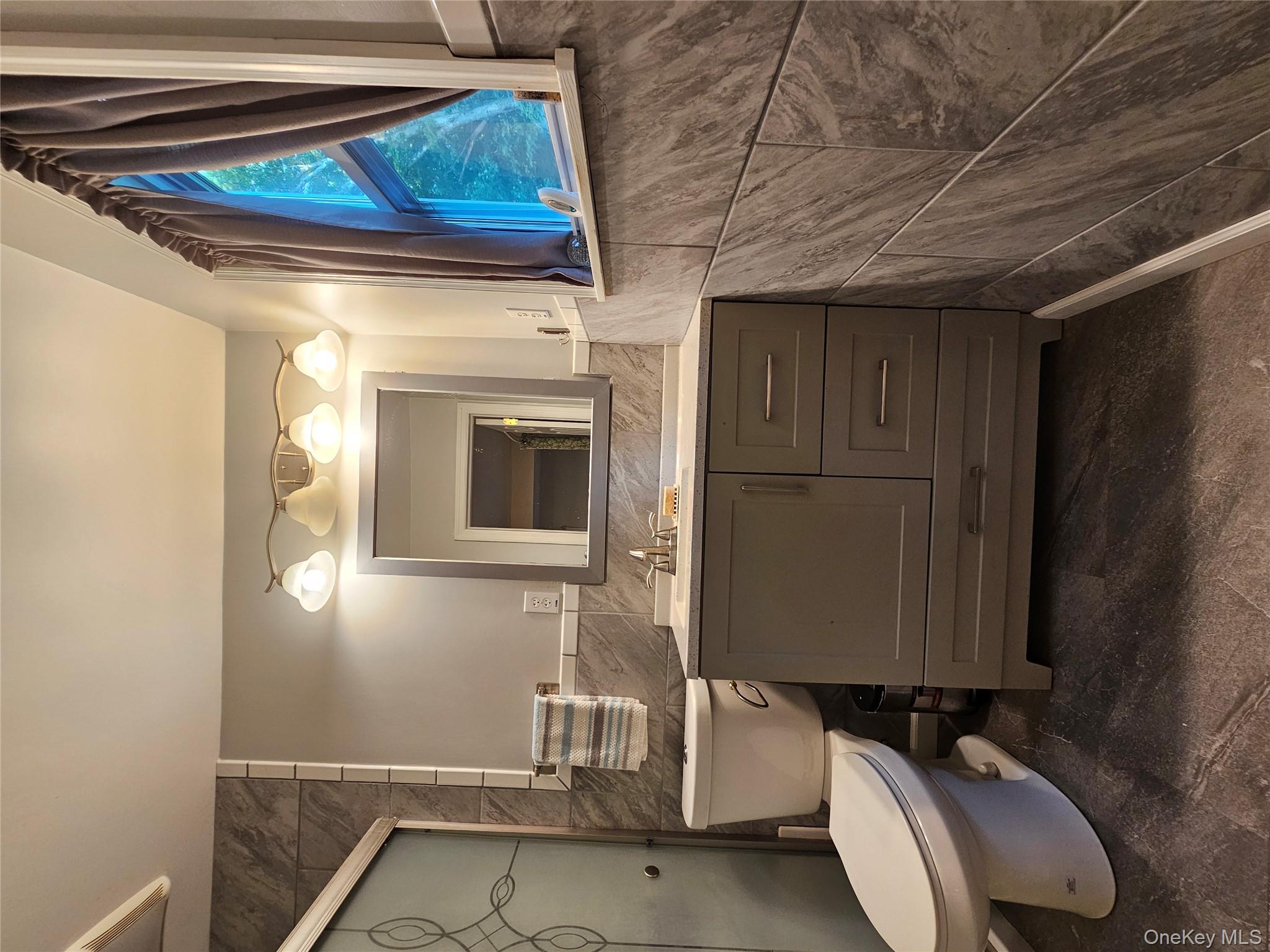 2431 Albany Post Road Montgomery, NY 12586 - Photo 19 of 44 a bathroom with a sink toilet and mirror