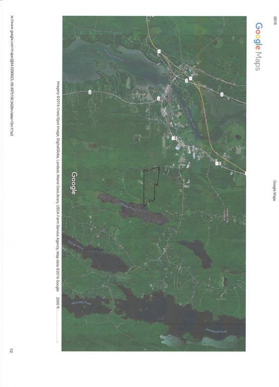 0 Southeast Heater Road Damariscotta, ME 04543 - Photo 2 of 3 Satellite view with rough outline of...