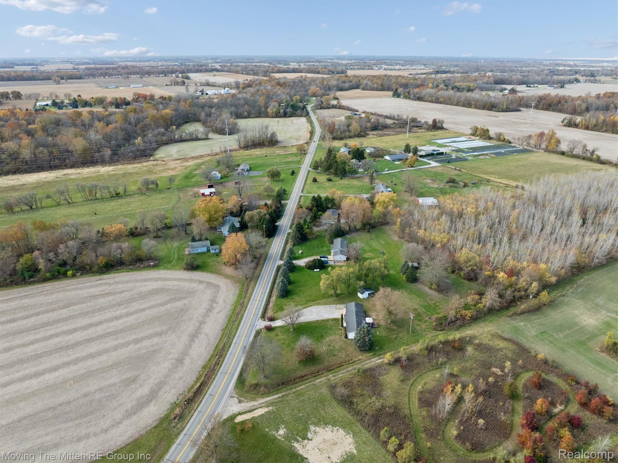 12000 Plank Road Milan, MI 48160 - Photo 44 of 49 Aerial view of sparsely populated area