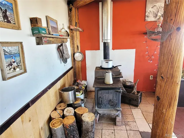 a room with cabinets and wooden floor