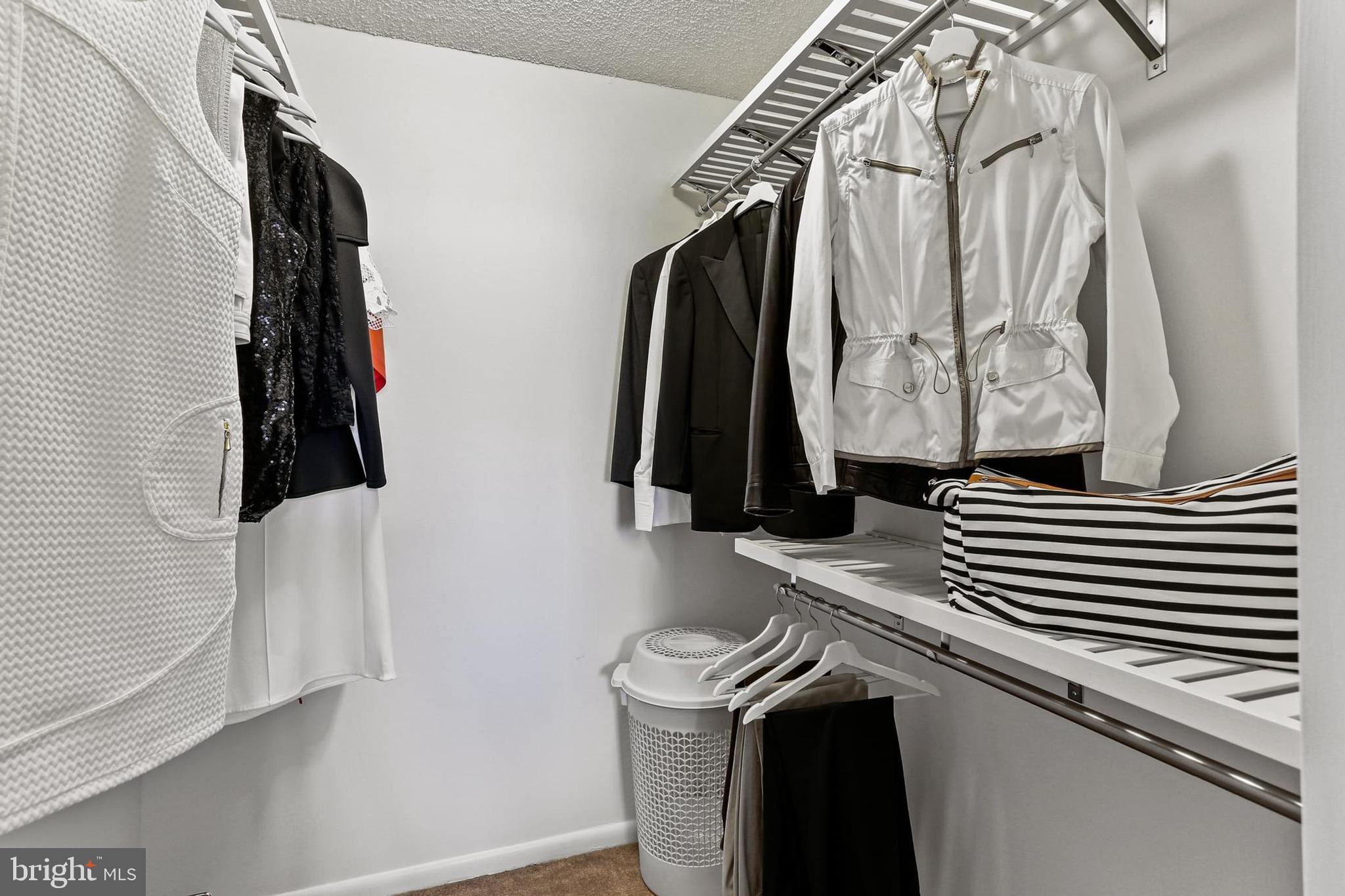 205 East Joppa Road, Unit 1907 Towson, MD 21286 - Photo 15 of 33 a view of walk in closet with clothes and shoes