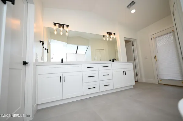 a view of a room with empty racks