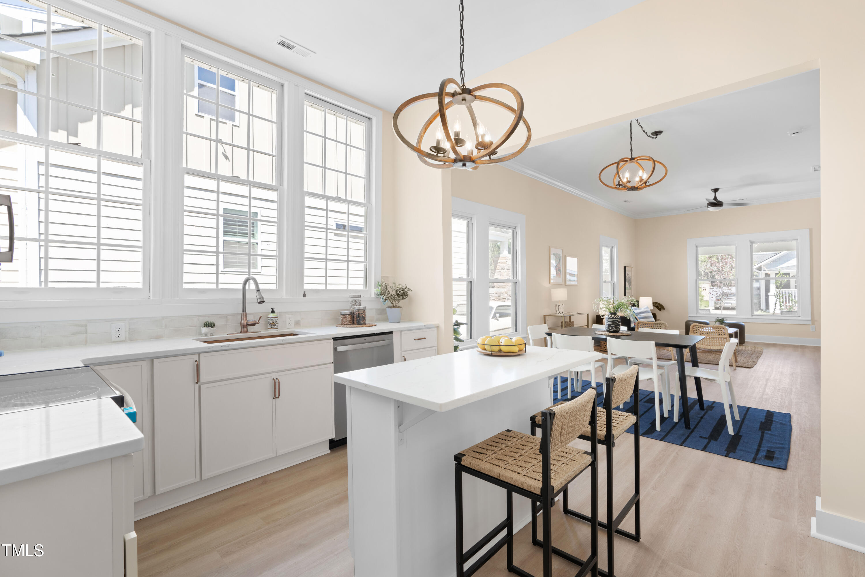 314 Bledsoe Avenue Raleigh, NC 27601 - Photo 11 of 21 a view of a dining room with furniture window and wooden floor