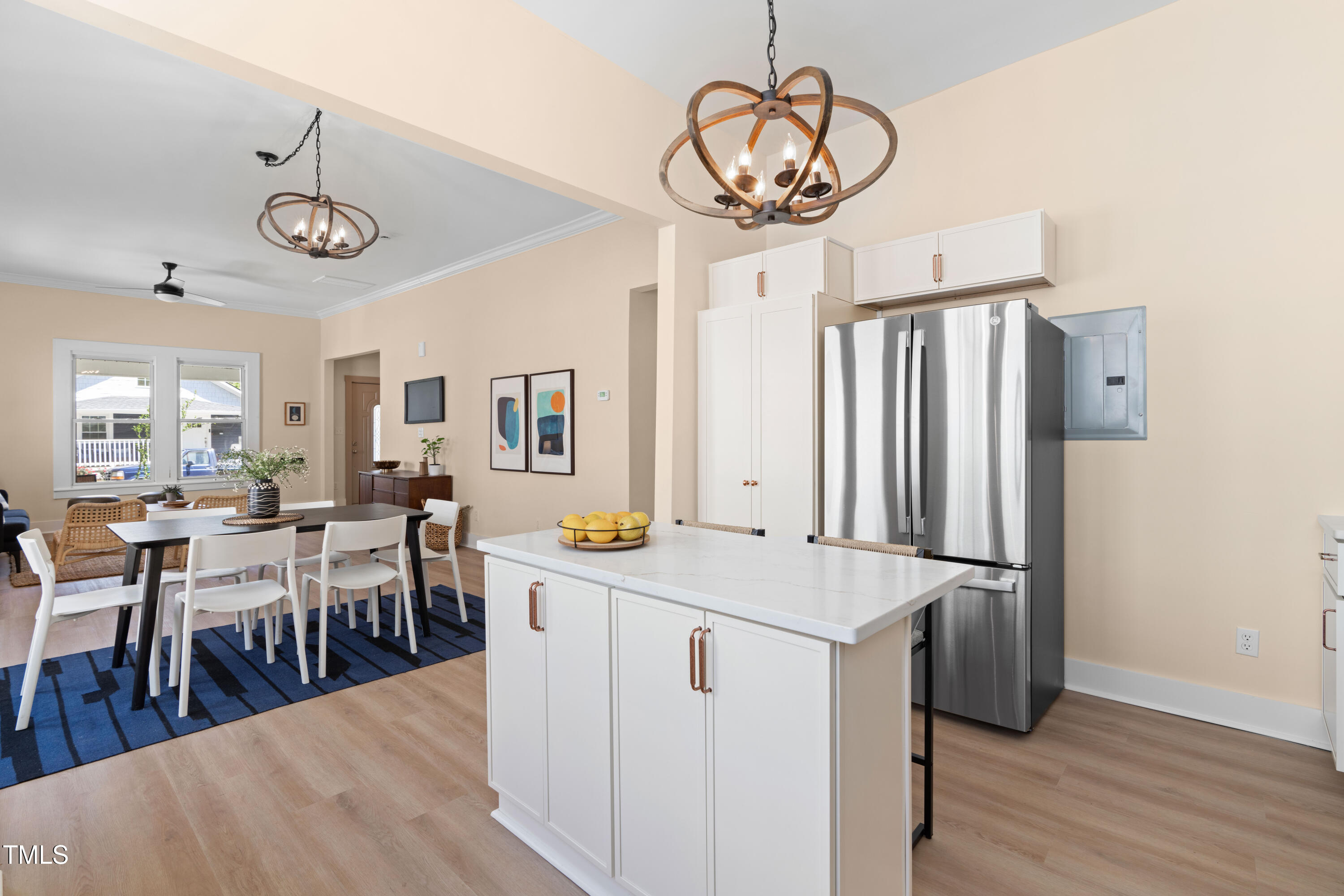 314 Bledsoe Avenue Raleigh, NC 27601 - Photo 12 of 21 a view of a dining room with furniture window and wooden floor