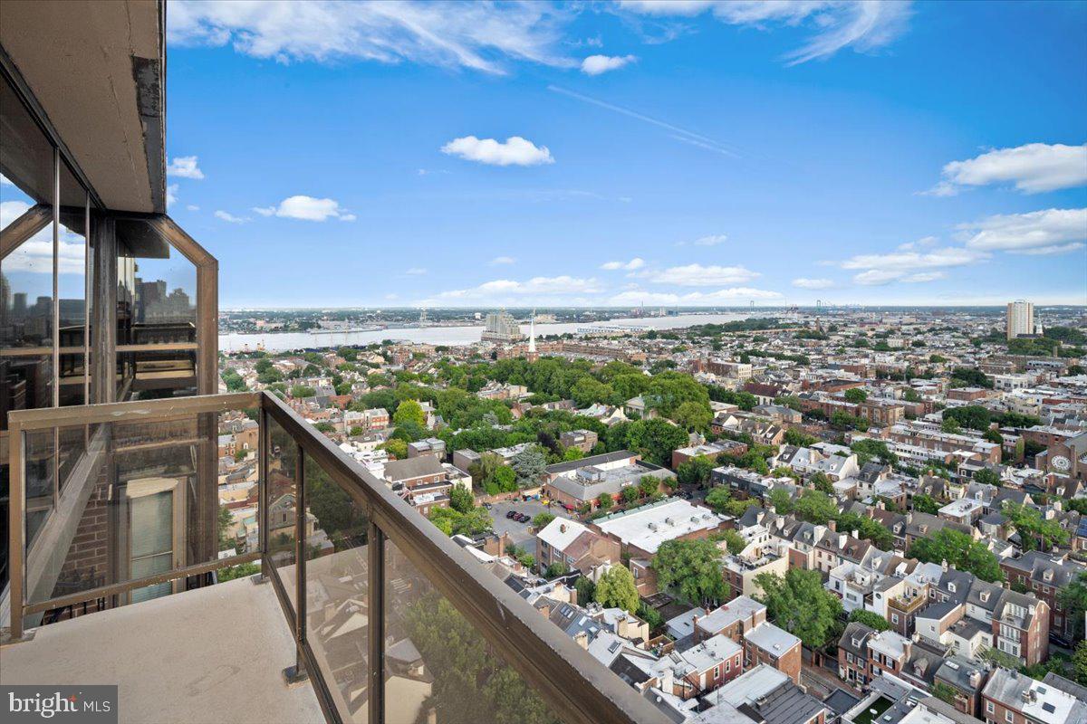 241 South 6th Street, Unit PH2505/2406 Philadelphia, PA 19106 - Photo 10 of 41 Wrap Around Deck off Living Room