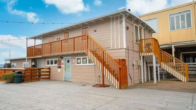 a view of a house with a balcony
