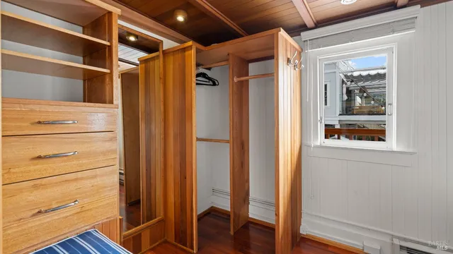 a view of walk in closet