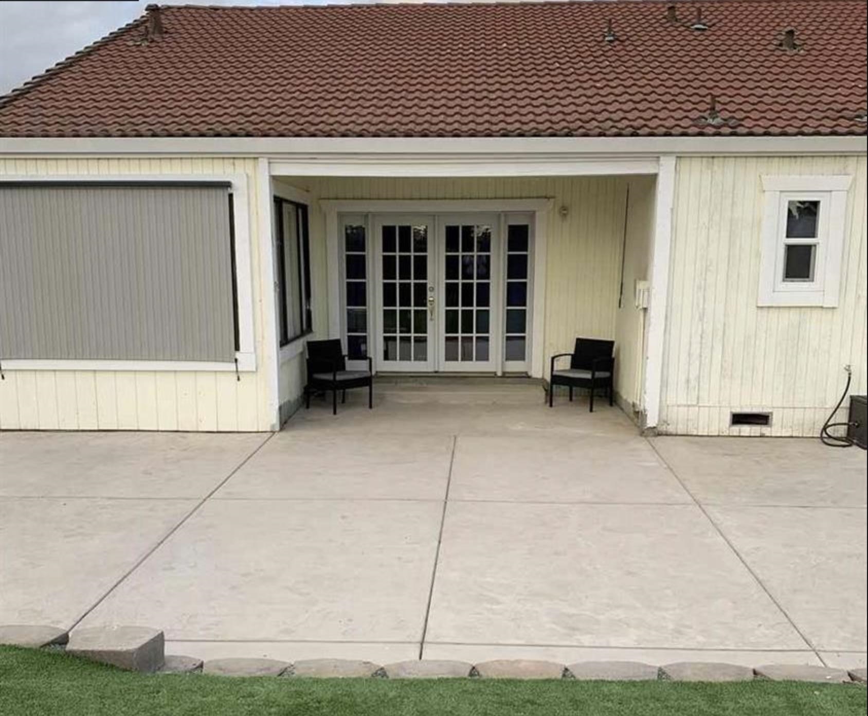 5250 Riverlake Road Discovery Bay, CA 94505 - Photo 8 of 18 Back of house with french doors, a patio area, a tiled roof, and crawl space