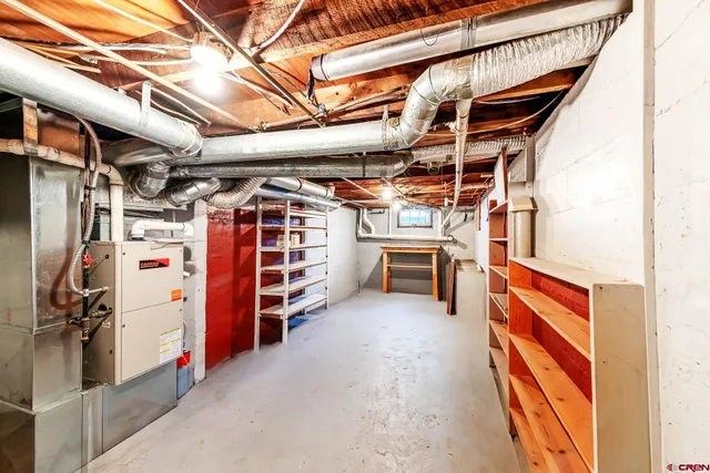 a view of storage and utility room