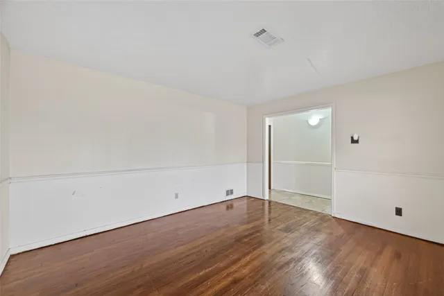 wooden floor in a room