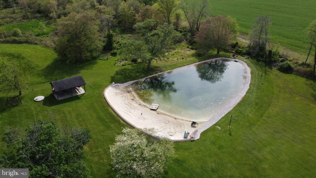 28814 Kemptown Road Damascus, MD 20872 - Photo 45 of 49 an aerial view of a house with outdoor space and swimming pool