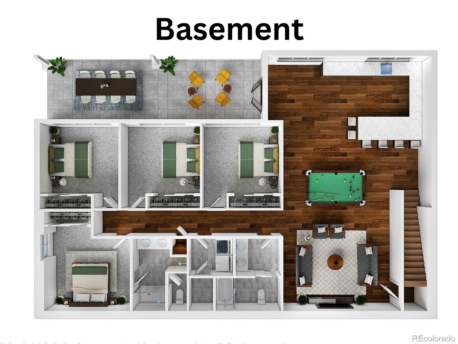 561 Upper Ranch View Drive Granby, CO 80446 - Photo 44 of 44 a view of dinning table and chairs in the patio