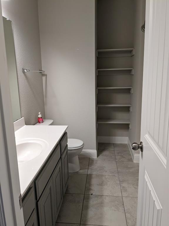 3741 Cecelia Lane Forest Hill, TX 76140 - Photo 14 of 16 a bathroom with a sink a toilet and a mirror