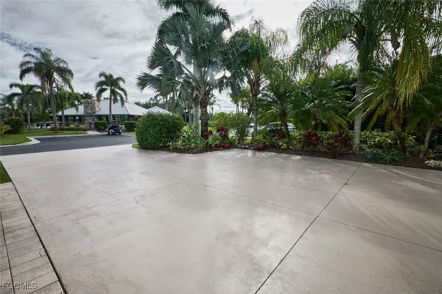 a view of outdoor space with deck and trees