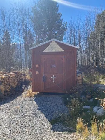 a backyard of a house