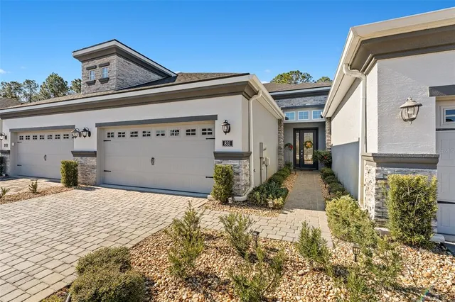 a front view of a building