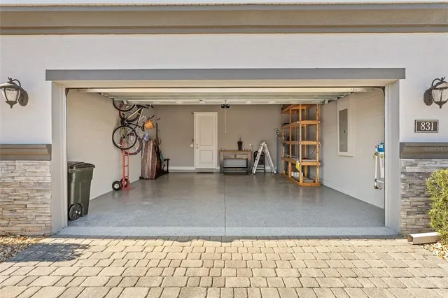 a view of a water heater room