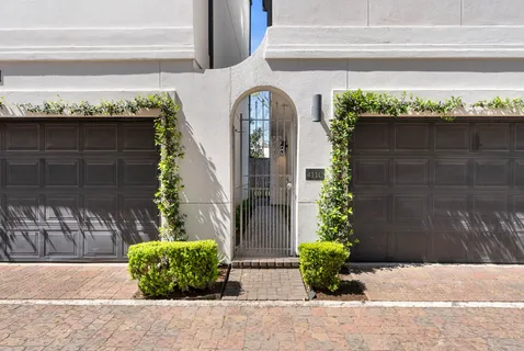a view of entrance gate of a building