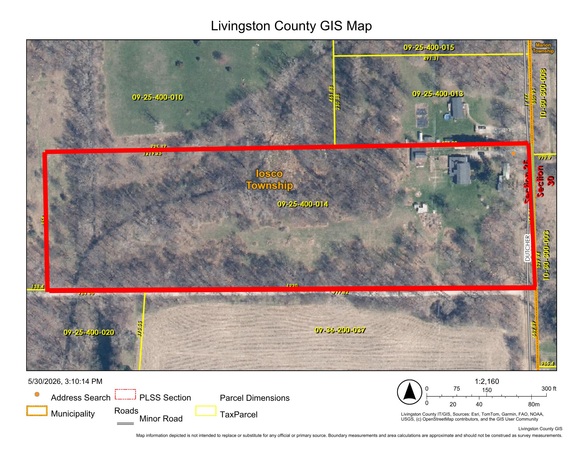 4780 Dutcher Road Howell, MI 48843 - Photo 10 of 60 4780 Dutcher Rd_Property Map_Livingston