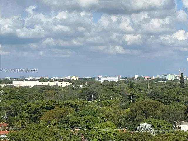 a view of a bunch of trees