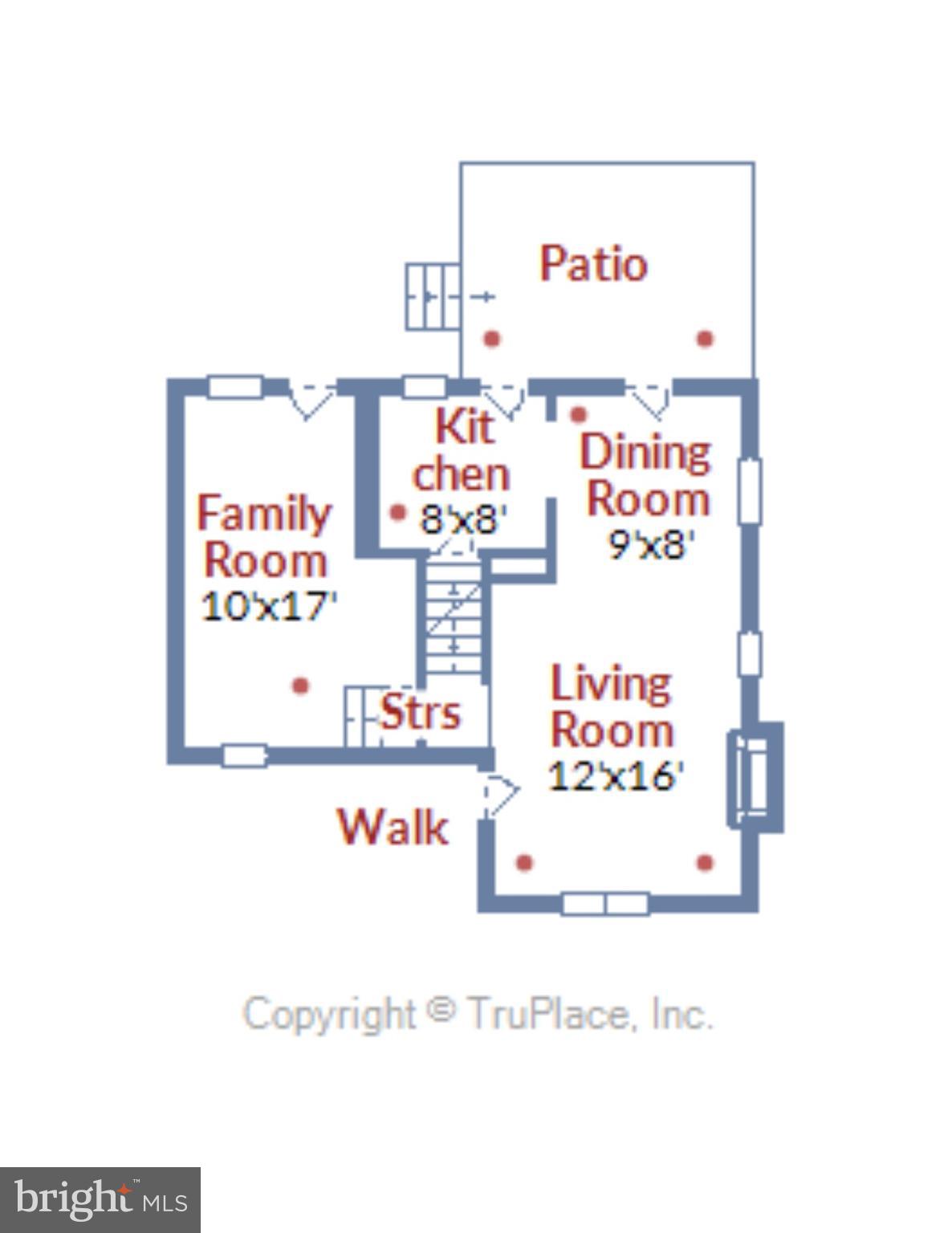 3305 Cameron Mills Road Alexandria, VA 22302 - Photo 30 of 30 Main level floorplan