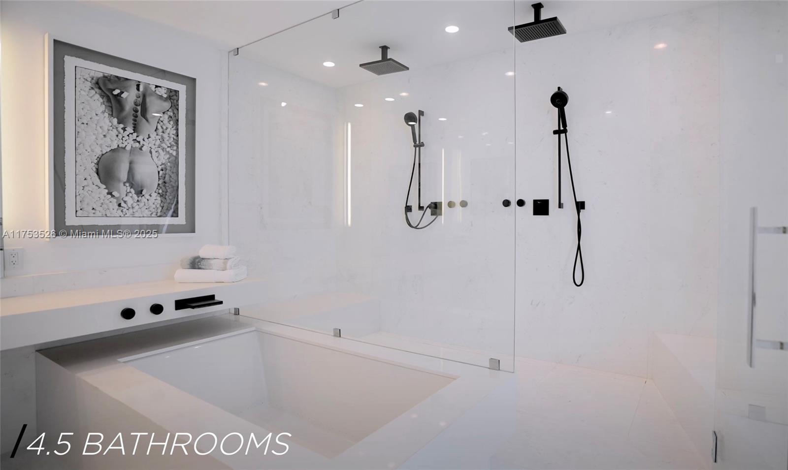 18555 Collins Avenue, Unit 3601 Sunny Isles Beach, FL 33160 - Photo 11 of 16 a bathroom with a shower