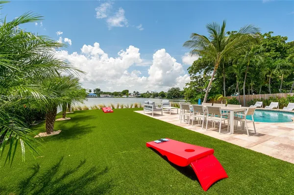 a wooden floor with lake view