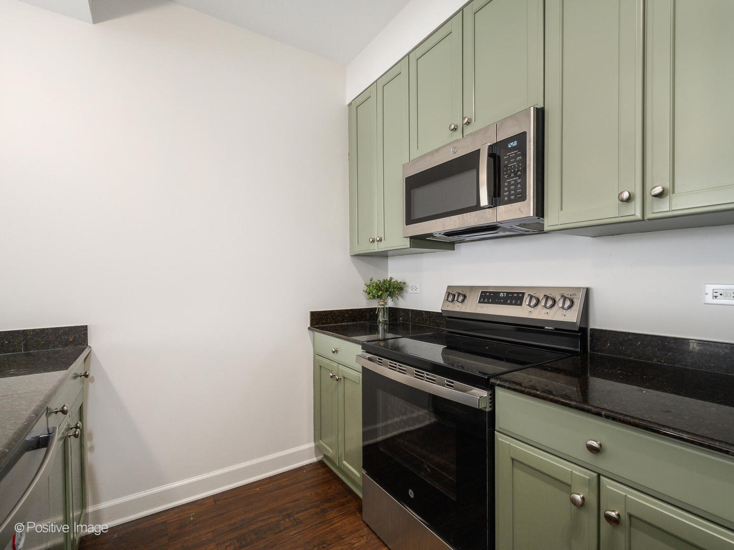 1335 South Prairie Avenue, Unit 2009 Chicago, IL 60605 - Photo 9 of 30 a kitchen with stainless steel appliances a stove a microwave and cabinets