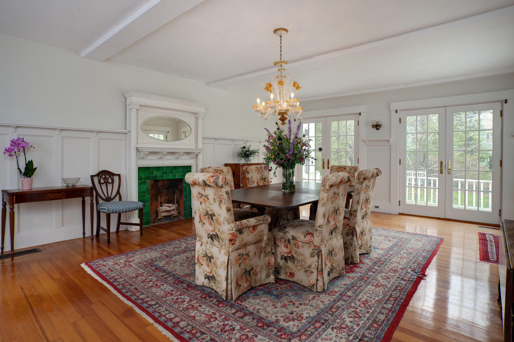 463 Main Street Centerville, MA 02632 - Photo 13 of 36 a view of a dining room with furniture window and wooden floor