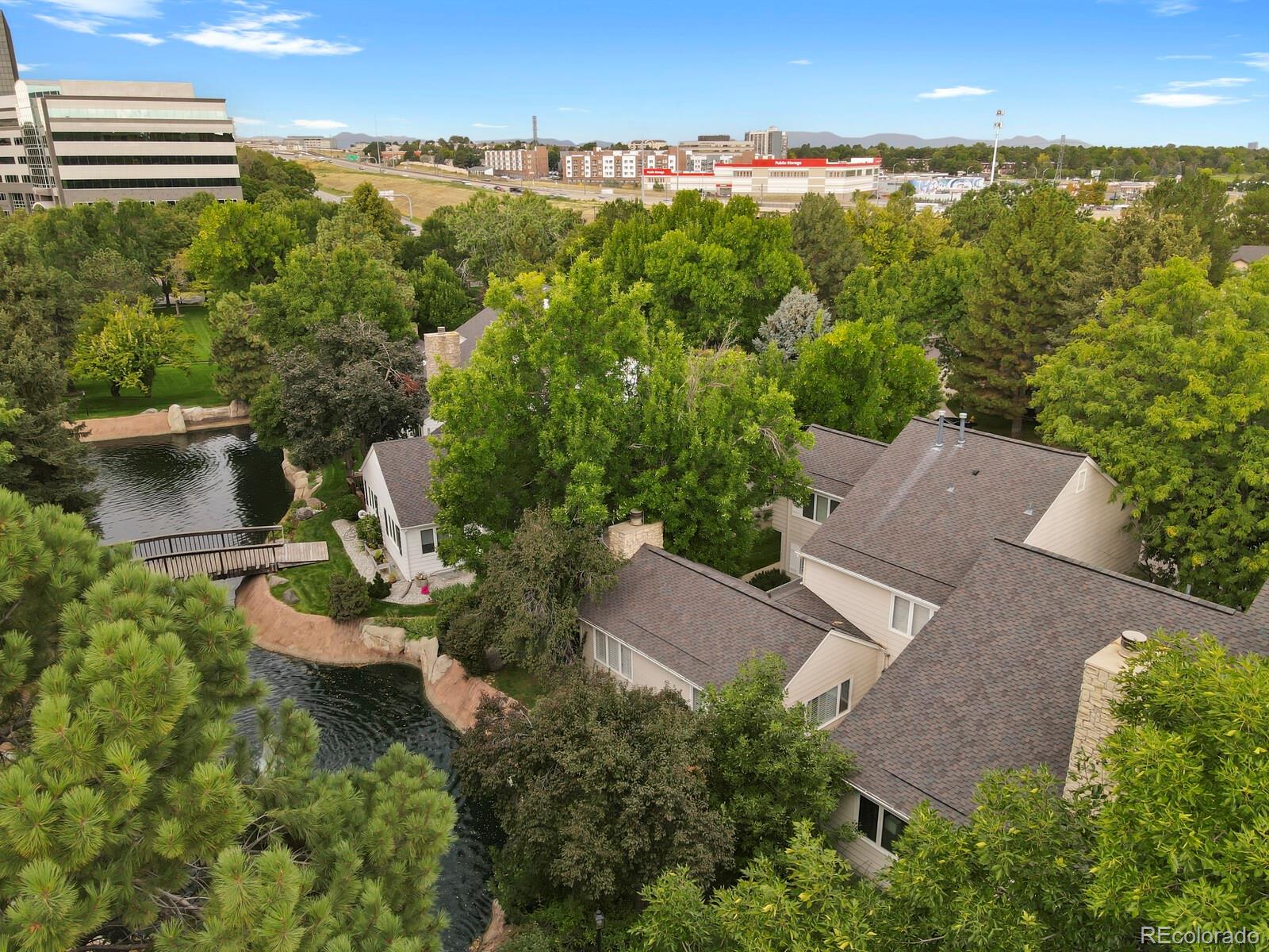 4530 South Verbena Street, Unit 309 Denver, CO 80237 - Photo 44 of 45 an aerial view of a house with outdoor space