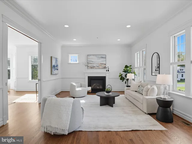 a spacious bedroom with a bed and a couch