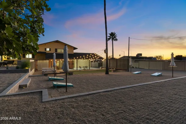 a view of a park with a bench