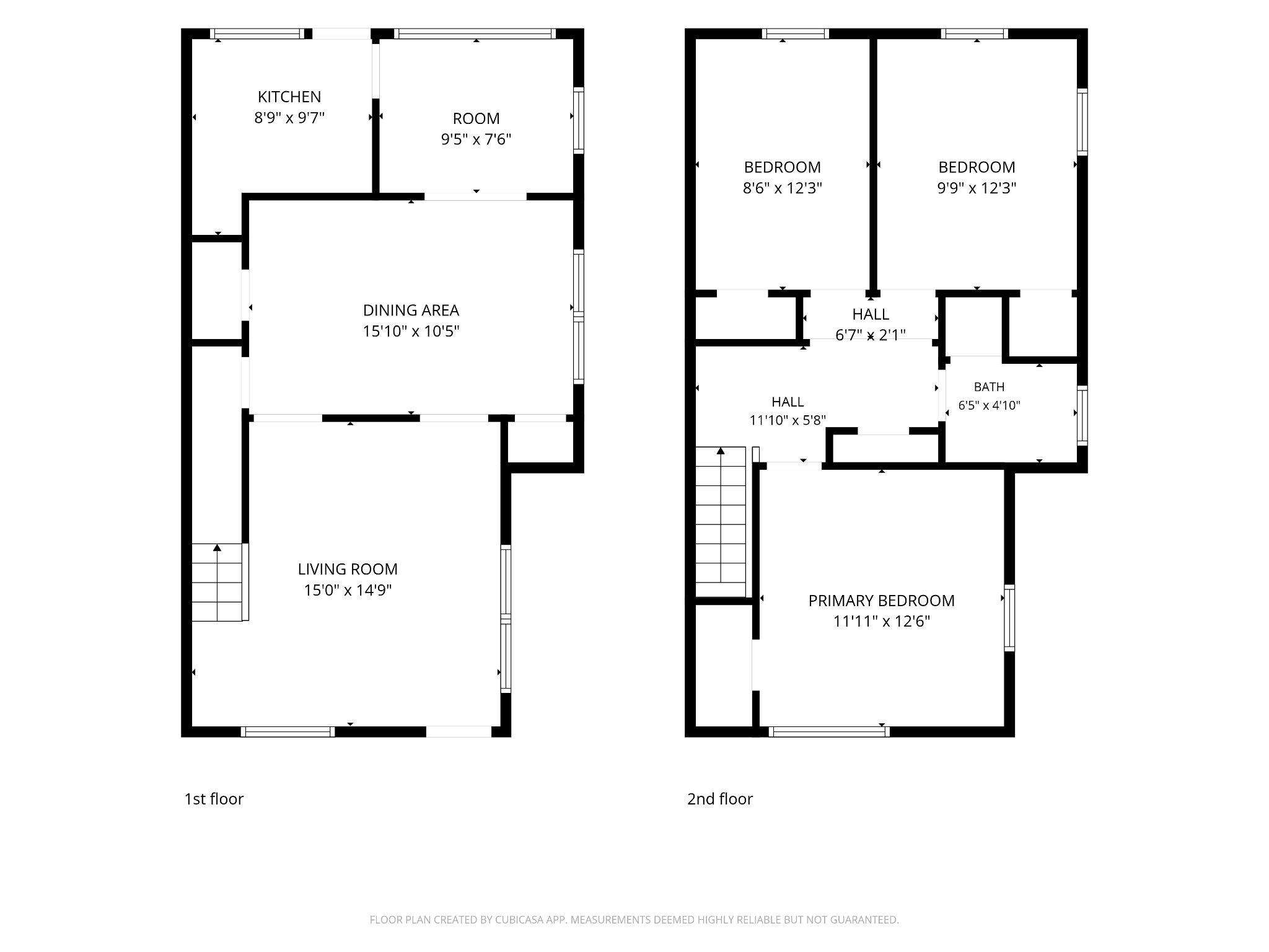 4686 State Road Drexel Hill, PA 19026 - Photo 21 of 21 Both Floors w Dimensions