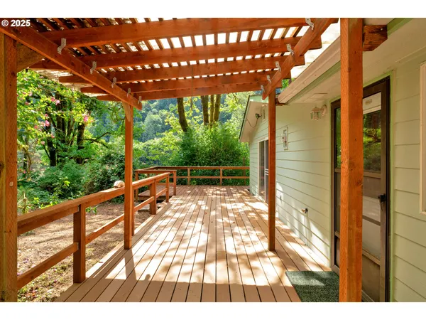 a view of a porch