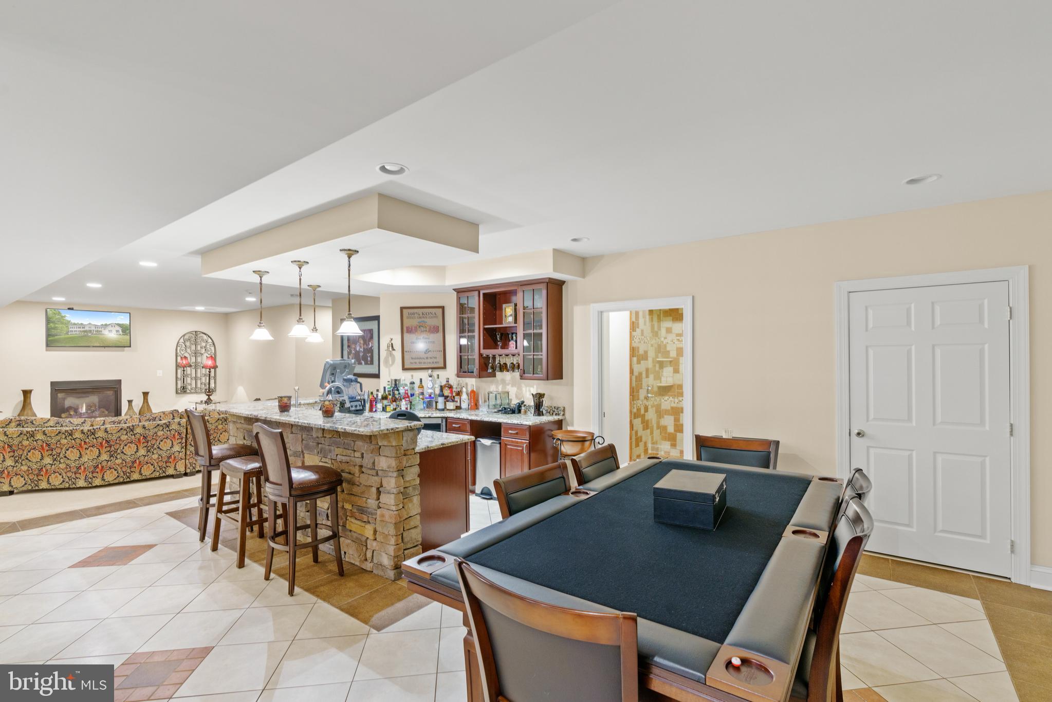 4474 Corral Road Warrenton, VA 20187 - Photo 58 of 89 Lower Level Great Room w/Built-in Bar