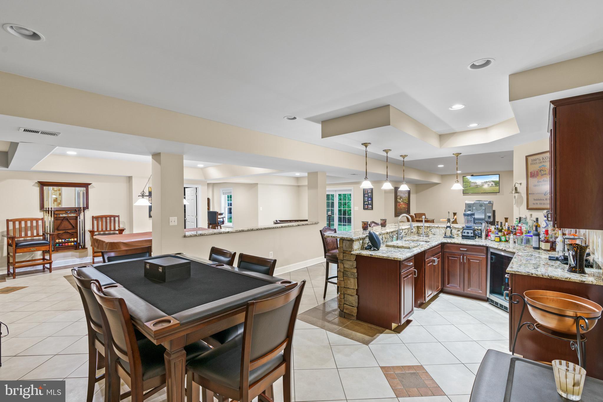 4474 Corral Road Warrenton, VA 20187 - Photo 59 of 89 Lower Level Great Room w/Built-in Bar