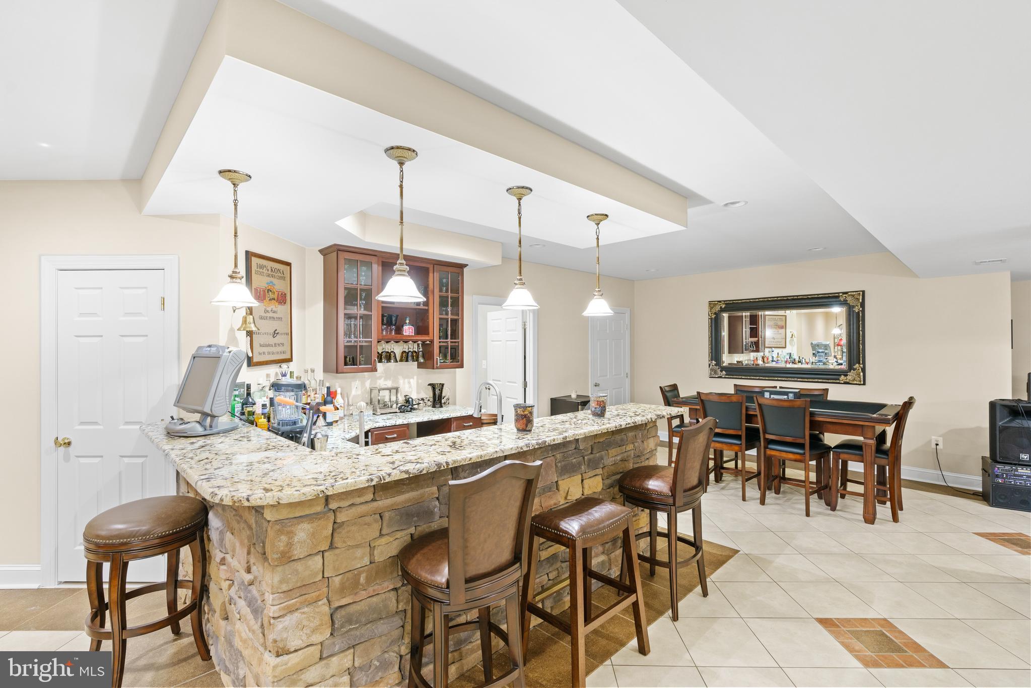 4474 Corral Road Warrenton, VA 20187 - Photo 61 of 89 Lower Level Great Room w/Built-in Bar