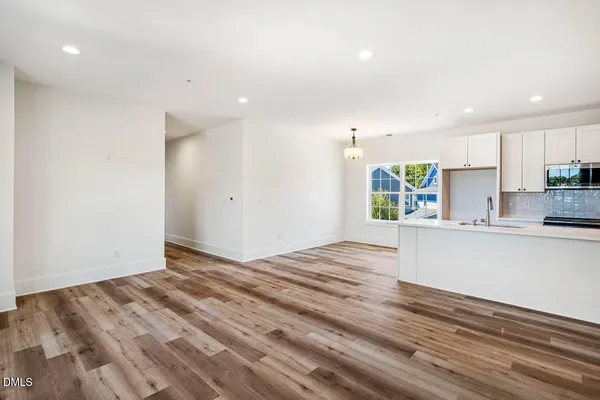 a view of kitchen and window