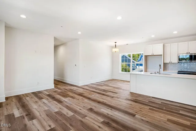 a view of kitchen and window