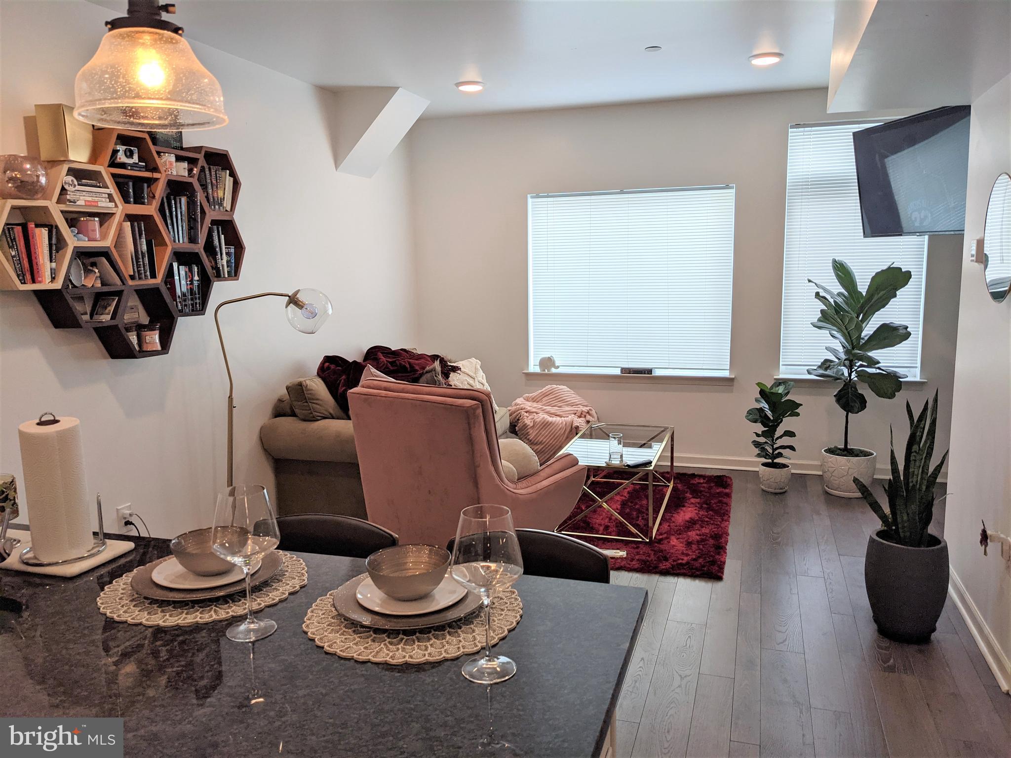 6615 Ridge Avenue, Unit 102 Philadelphia, PA 19128 - Photo 4 of 12 a living room with furniture and a lamp