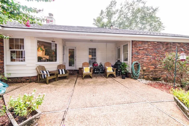 a view of a park with slide