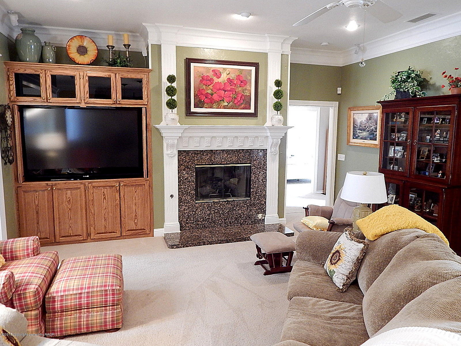 7404 Bayswater Road Amarillo, TX 79119 - Photo 5 of 30 Living Room & Fire Place